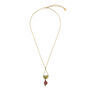 Pomegranate teardrop necklace by Michael Michaud